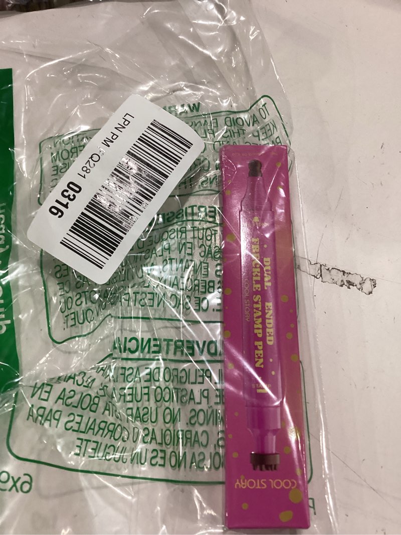 Condition photo showing New/Like New for Dual-Ended Freckle Stamp Pen – Realistic Faux Freckles Makeup with Soft Sponge Stamp & Precision Tip – Waterproof Long-Lasting Freckle Marker for Natural or Bold Looks (04 Deep chocolate Brown)
