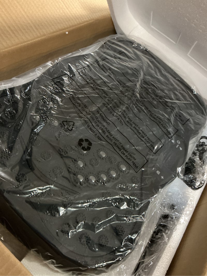 Condition photo showing Good Condition for vibration plate exercise machine, lymphatic drainage machine for weight loss, lymphatic drainage & muscle recovery, multiple speeds with bluetooth & remote, max user weight 330lbs pure black