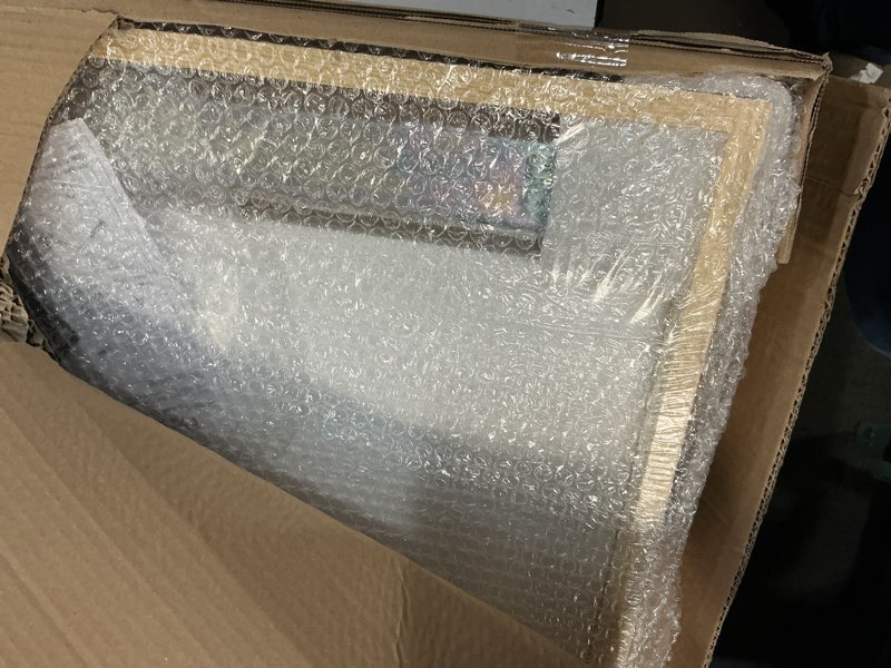 Condition photo showing Good Condition for 28”w x 21”d x 3”h soft close slide out wood drawer organizer for kitchen, (cabinet opening>29.5 inches for bottom assembly, width= 29 inches for side assembly)