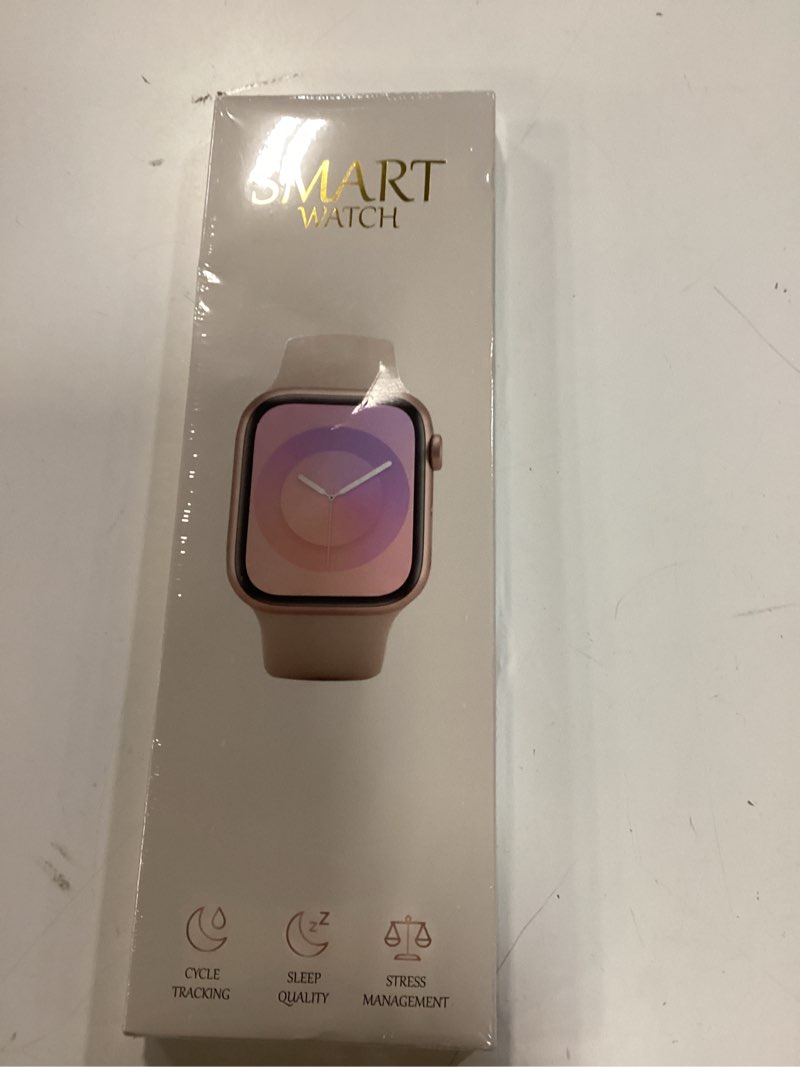 Condition photo showing New/Like New for smart watch, fitness watch for women men with 24/7 heart rate/blood pressure monitor,pedometer, sleep tracker, 120+ sport modes, ip68 waterproof activity&fitness tracker compatible with android iphone rose gold & light blush