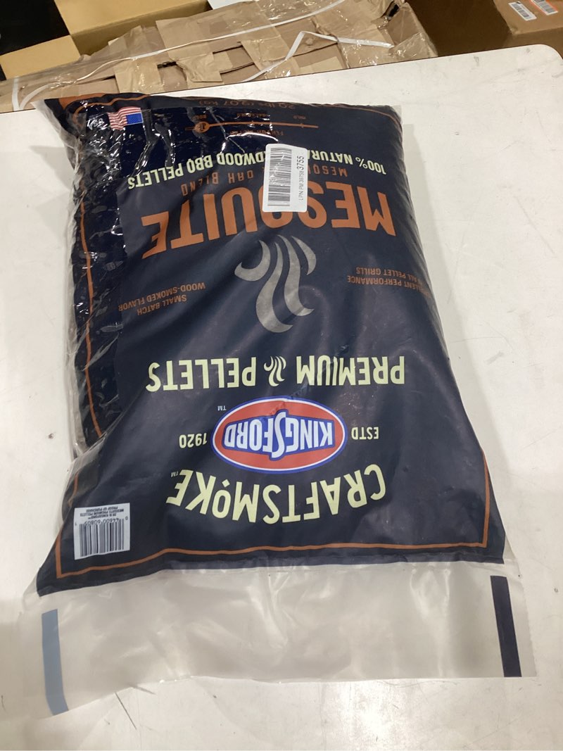 Condition photo showing Good Condition for kingsford craftsmoke premium grilling wood pellets, mesquite bbq pellets for grilling, 100% natural hardwood, 20 pounds