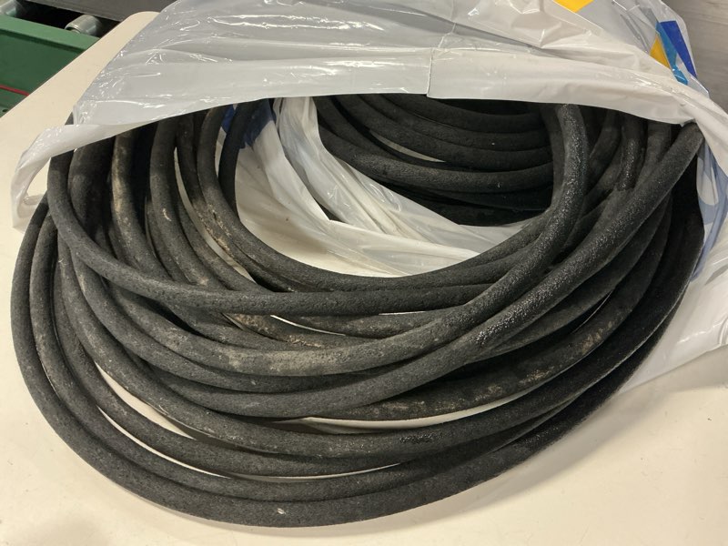 Condition photo showing As Is for element 3/8-in x 75-ft kink free rubber black soaker hose 2626703