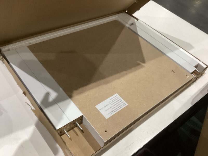 Condition photo showing Good Condition for furinno classic side table, square modern end table with 1.8" triple thick tabletop, simple night stand, bedside table, toolless assembly, for living room, bedroom, white white standard, set of 1