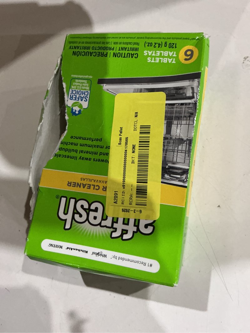 Condition photo showing New/Like New for affresh 6-pack 4.2-oz dishwasher cleaner tablets