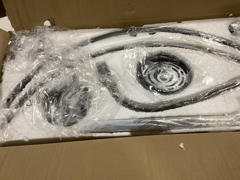 Condition photo showing Good Condition for 9-Light Black Chandelier, Candle Chandeliers for Dining Room, Vintage Farmhouse Chandelier Light Fixture for Entryway, Bedroom, Foyer and Living Room Black 9-Lights