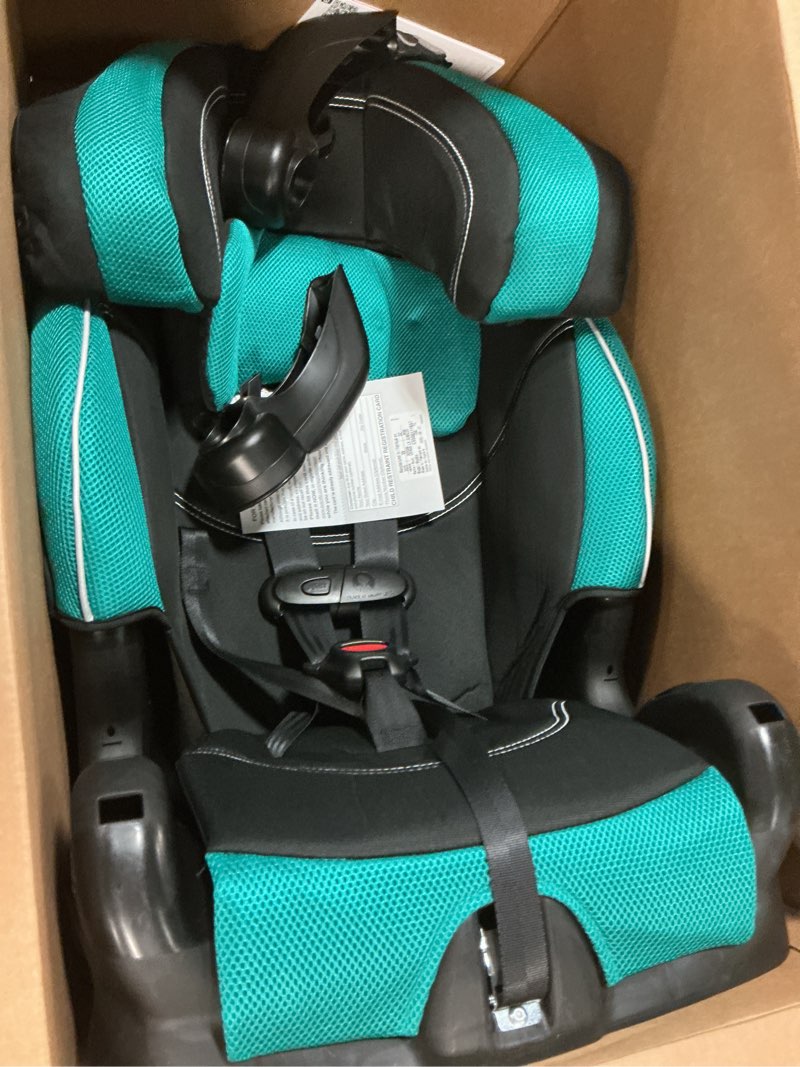 Condition photo showing Good Condition for evenflo chase lx harnessed booster car seat (jubilee green) new evenflo chase lx harnessed booster car seat