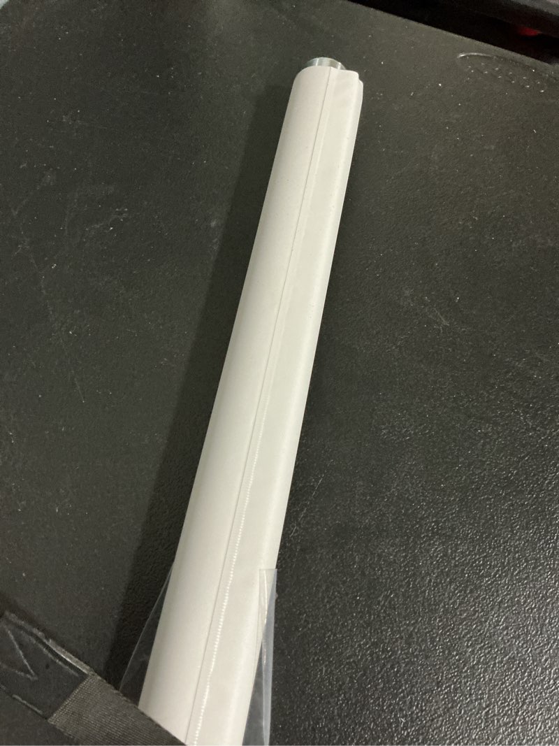 Condition photo showing As Is for levolor 73-in x 78-in white room darkening cordless roller shade