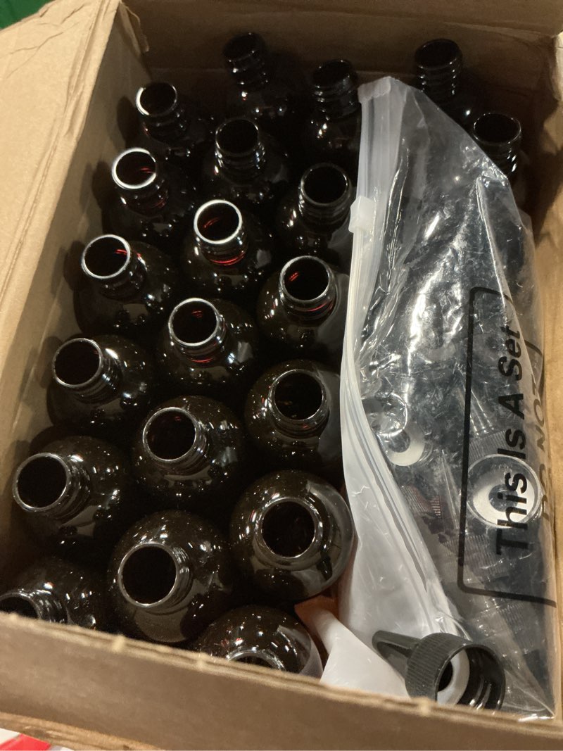 Condition photo showing Good Condition for irenare 80 pcs 4 oz plastic squeeze bottles bulk hair oil applicator bottles boston empty squeeze condiment bottle with twist top cap leak proof for liquids oils art crafts household kitchen (brown) brown 80
