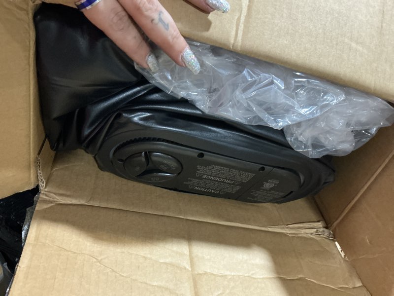 Condition photo showing As Is for ohgeni queen air mattress with built in pump, ideal alternative to a bed, inflatable blow up mattress 18 raised comfort, portable bed for home, camping, colchone inflable, gift for mom, 1-pack only standard height 18'' black queen