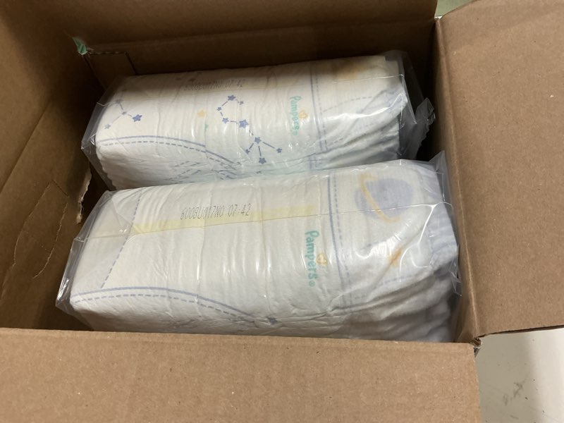 Condition photo showing New/Like New for Pampers ZZZ Overnight Diapers, Size 5 (27+ lbs), 50 Count, Nighttime Protection Disposable Baby Diaper, Night Time Leak and Skin Protection Size 5 50