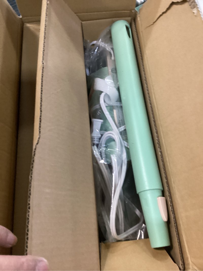 Condition photo showing Good Condition for Newbealer Steam Mop & Detachable Handheld Cleaner, 250ml 1200W Powerful Floor Steamer, 3 Adjustable Levels for Carpet Laminate Hardwood Grout, Carpet Glider, 7 Multi-purpose Accessories & 2 Pads Mint Green with 7 brushes