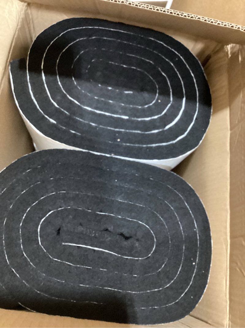 Condition photo showing Good Condition for 2 pcs metal roofing universal vented ridge closure strips 2 w x 10' l (20'l total) roof panel closure self adhesive felt tape waterproof windproof seal for metal panels insulation weather barrier 20'l total,2"w
