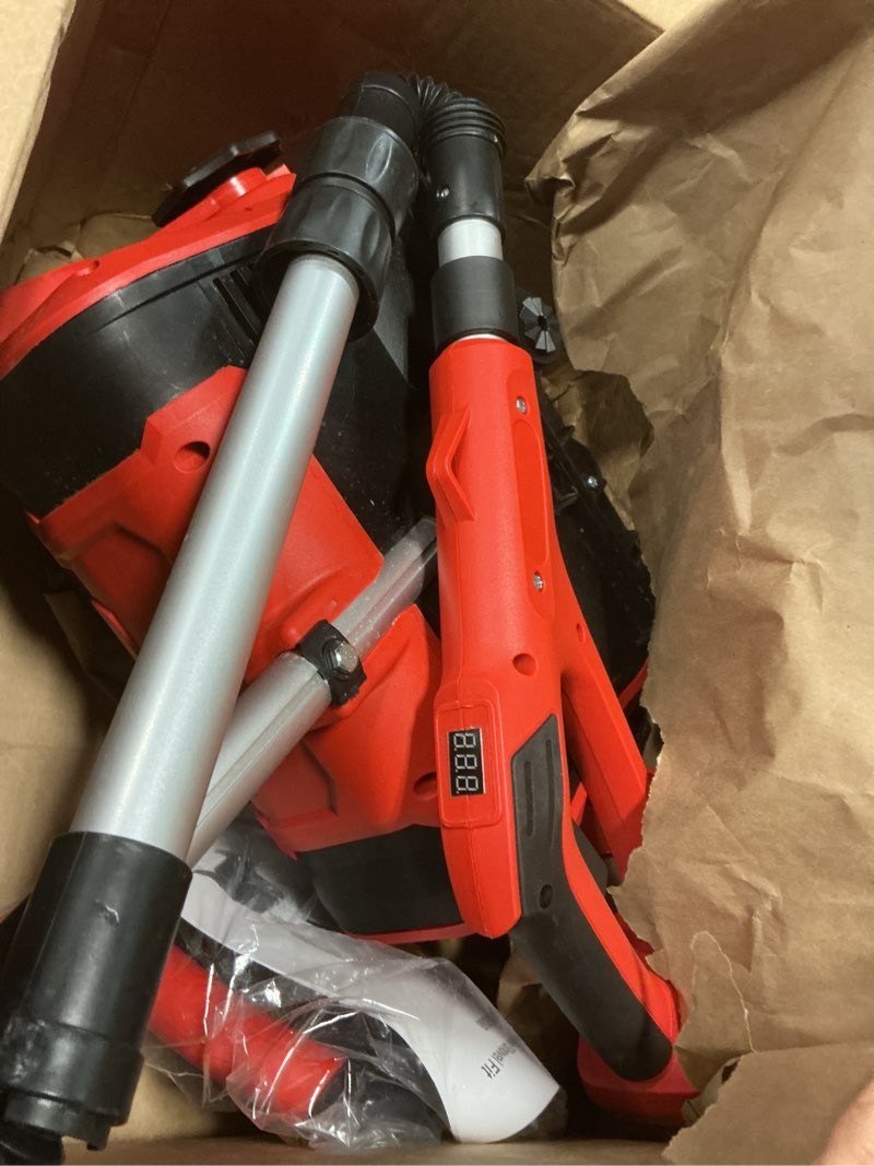 Condition photo showing As Is for Cordless Snow Shovel, 21V | 12-Inch | 4.5 Ah Cordless Snow Blower, Foldable Electric Battery Powered Snow Removal Machine, 20ft Throwing Distance, Plows 300lbs/min (2 Battery & Quick Charger Included)