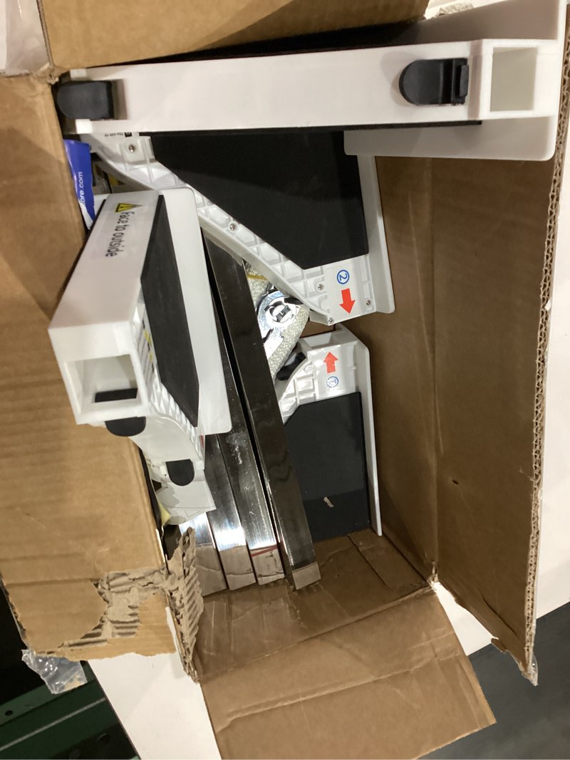 Condition photo showing As Is for 29 inch washer dryer stacking kit, universal stacking kit for washer and dryer, adjustable 29"/28"/27"/26"/25"/24" washer and dryer stacking kit with ratchet strap thickened universal stacking kit