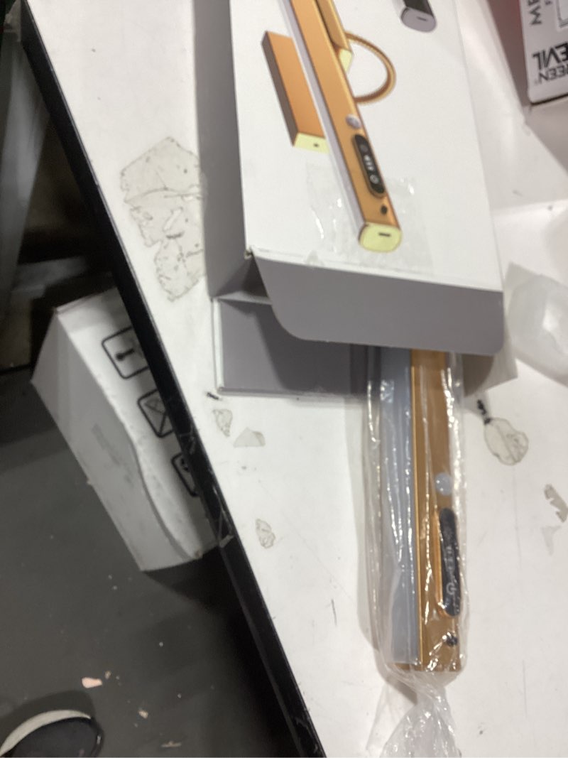 Condition photo showing Good Condition for Hapfish Motion Sensor Battery Operated Wall Sconce, Wireless Picture Lights for Wall, Rechargeable Magnetic Art Lighting with Remote Control, Battery Picture Light for Poster Dartboard Mirror – Gold Motion Sensor White