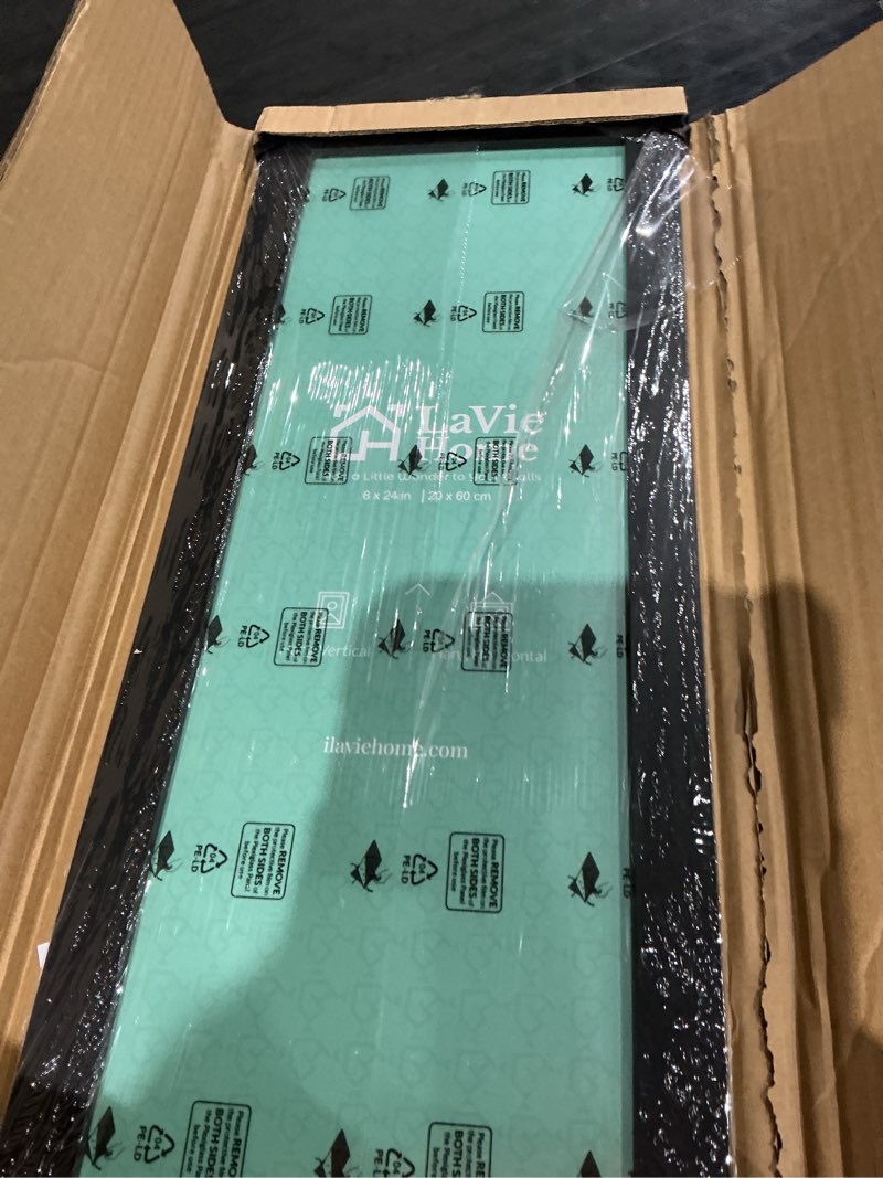 Condition photo showing Good Condition for lavie home 8x24 picture frame black, panoramic picture frame for wall decoration, classic black minimalist style suitable for decorating houses, offices, hotels?1 pack? 8x24 black