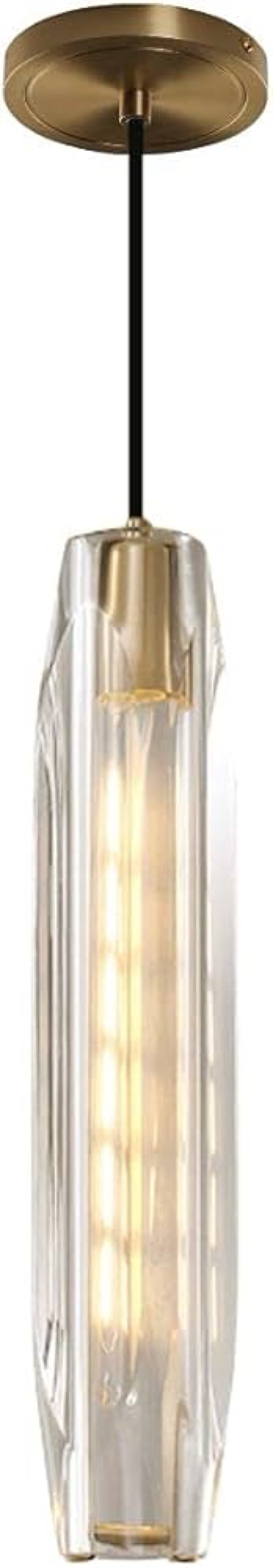 KCO Lighting Modern Crystal Pendant Lights Kitchen Island Gold Pendant Light Bubble Glass Hanging Li