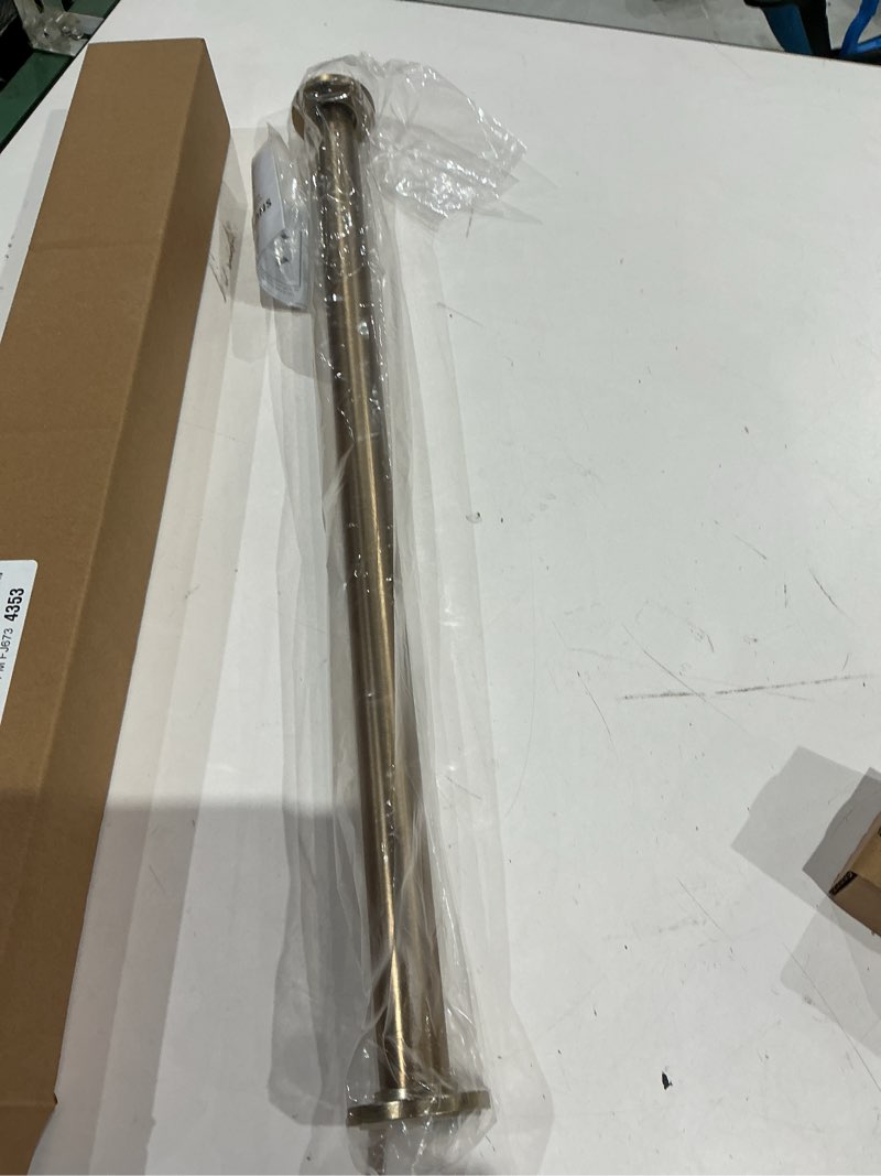 Condition photo showing Good Condition for ivilon tension curtain rod - spring tension rod for windows or shower, 24 to 36 inch. warm gold 24" to 36" warm gold
