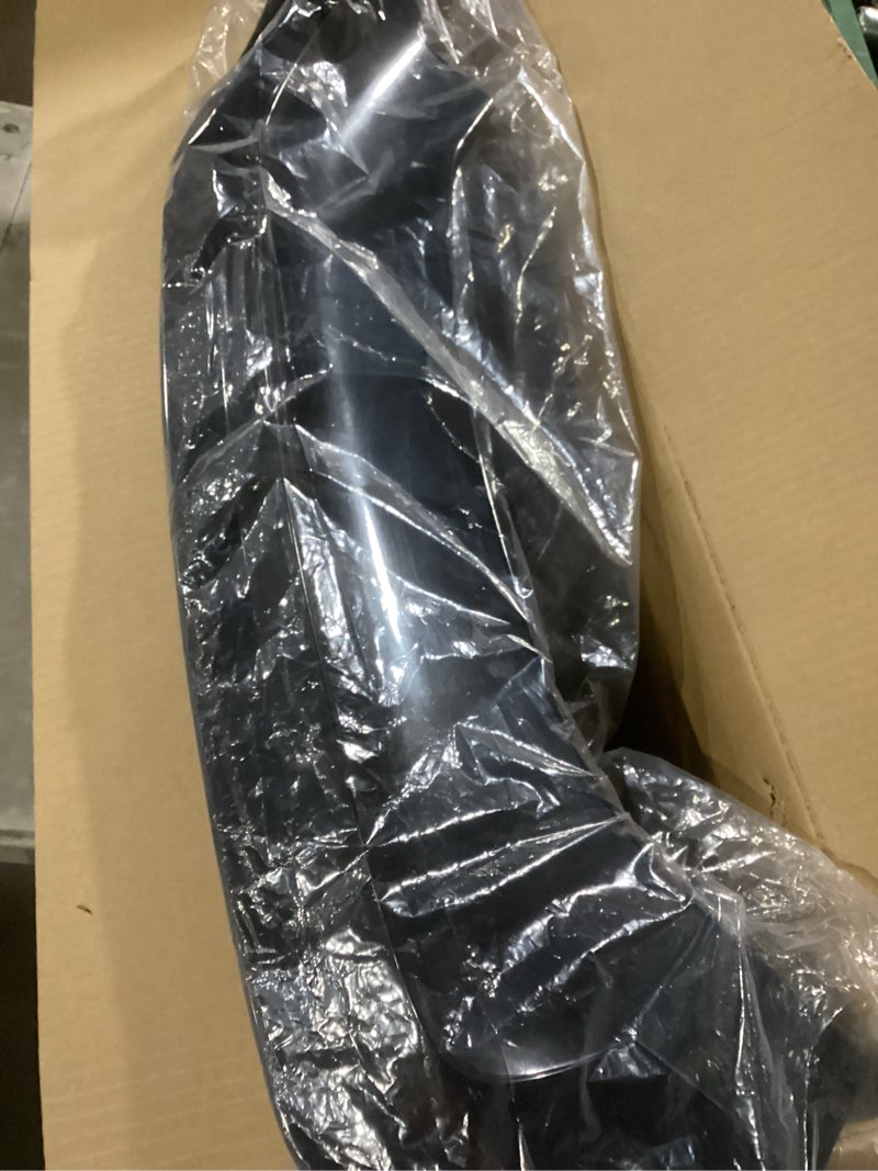 Condition photo showing As Is for front bumper lip splitter spoiler fit for audi s5/ a5 s-line/ a5 b8 b8.5 2008-2017 + s4/ a4 s-line/ a4 b8 b8.5 2008-2016, 3pcs accessories air chin body kit (gloss black)