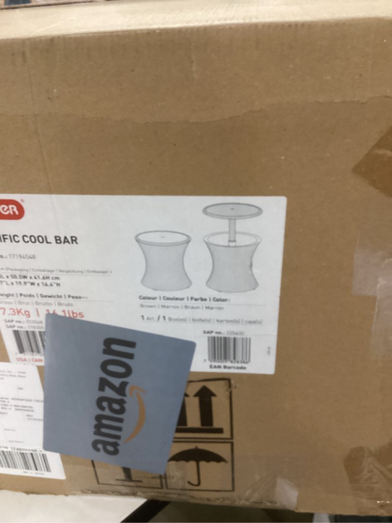 Condition photo showing As Is for Cool Bar Rattan Keter Brown