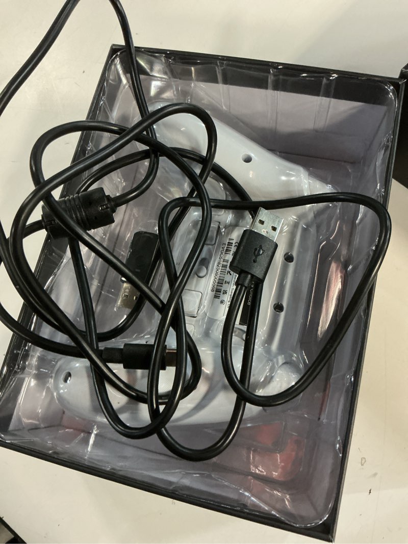 Condition photo showing Good Condition for EasySMX X20 Wireless Gaming Controller with RGB Backlit, 2-Stage Hall Effect Stick, 1000Hz Polling Rate, 6-Axis Gyro on Multi-Platform, Mech Buttons- Compatible with PC/Switch/Steam/Android white