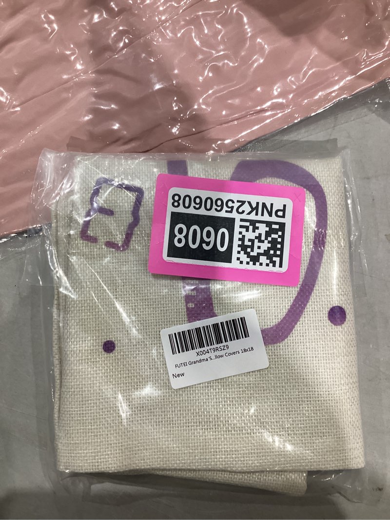 Condition photo showing New/Like New for FUTEI Grandma Gifts,Grandma'Spot Throw Pillow Covers 18x18 Inch Set of 1 Christmas Holiday Home Decor for Couch Bed Living Room Grandma' Spot 18" x 18" (Pack of 1)