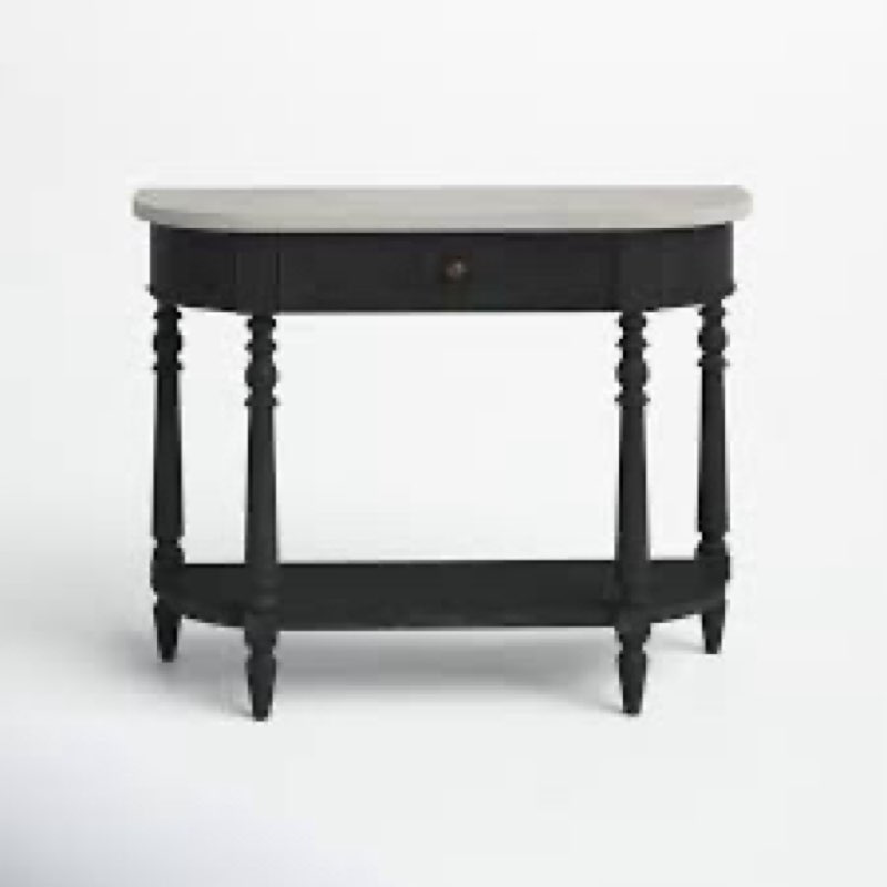 Aberdale 40'' Console Table with Marble Top