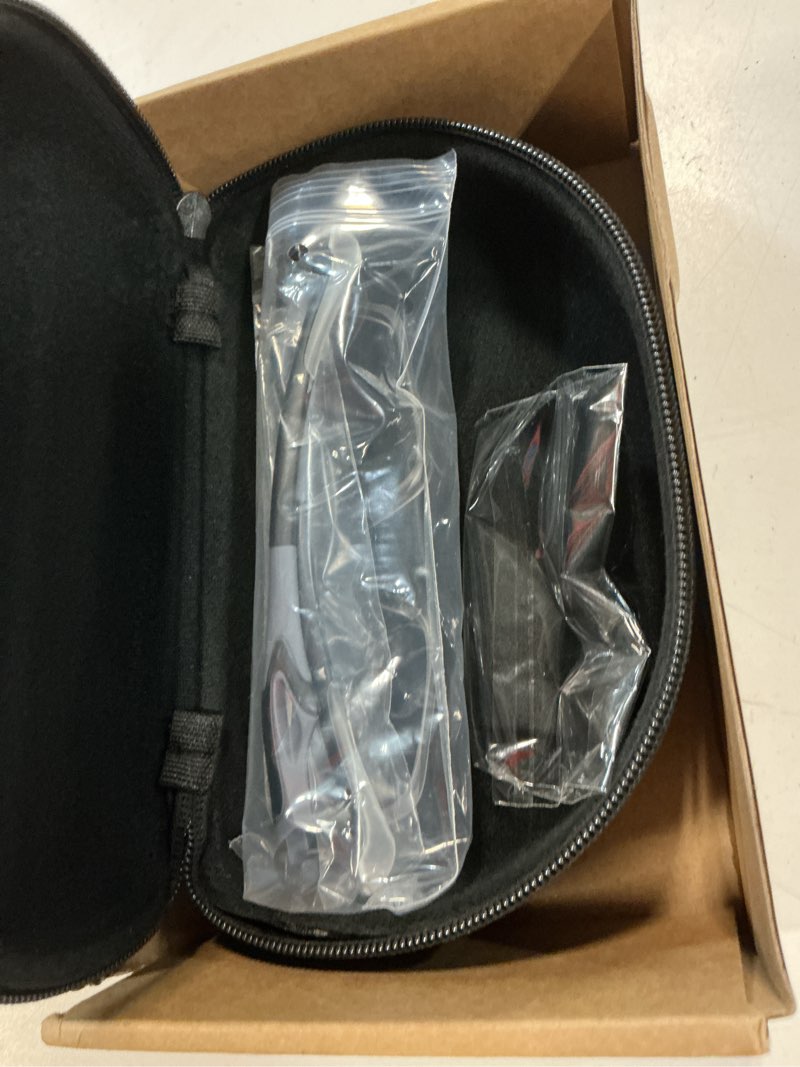 Condition photo showing Good Condition for tallew lensless protective glasses with travel case sport goggles with dinkball player sports glasses gray