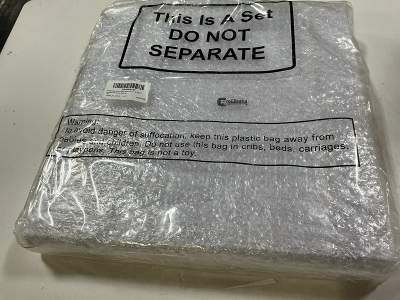 Condition photo showing New/Like New for 4 pcs wire shelf cover adjustable pvc wood wire rack covers for pantry faux wooden shelf liners 12x14 inch moisture proof removable closet shelves with 7 holders for home kitchen