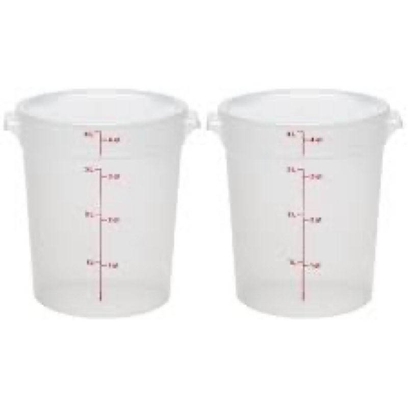 Cambro Food Storage Containers with Lids (BPA-Free) - 4 Quart Food Storage Container (2 Pack)