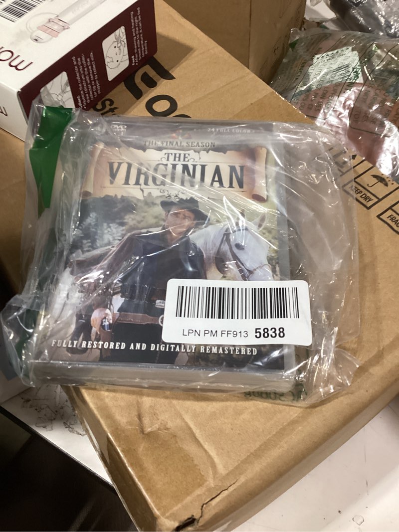 Condition photo showing New/Like New for the virginian: season 8 (final season) - collectable embossed tin!
