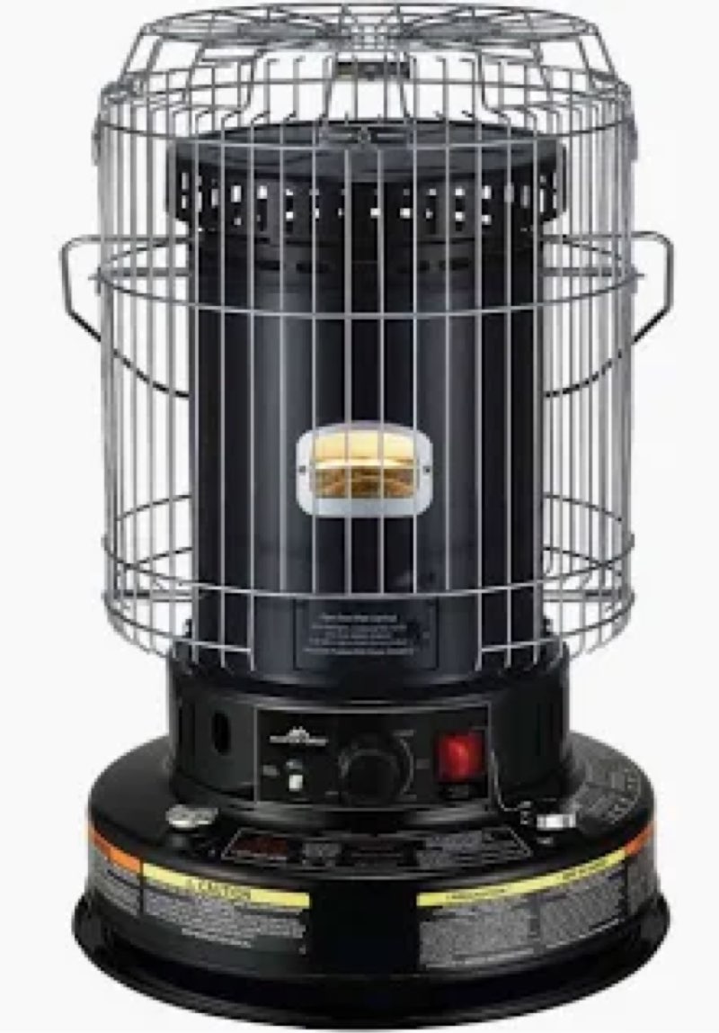  Master Forge 23800-BTU Convection Indoor/Outdoor Kerosene Heater one_size in Black 