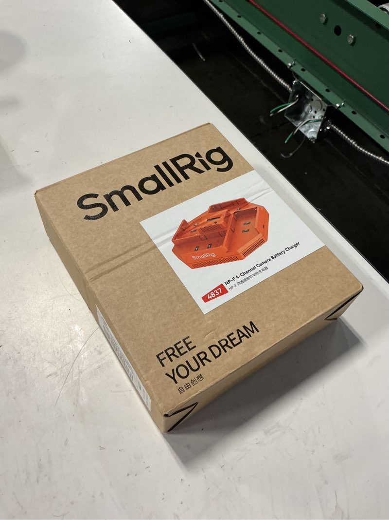 Condition photo showing New/Like New for smallrig np-f970 4-slot charger for sony np-f970 np-f550 np-f570 np-f750 | pd 100w fast charge with oled status, for sony a7v/a7 iv/fx3, for canon r6v/r6 mark ii, for nikon z8/zr