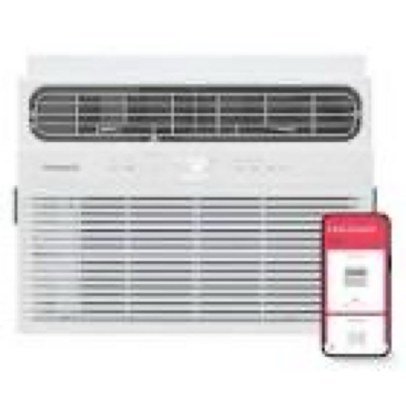 8,000 btu window air conditioner cools 350 sq. ft. with wifi with remote in white 115v