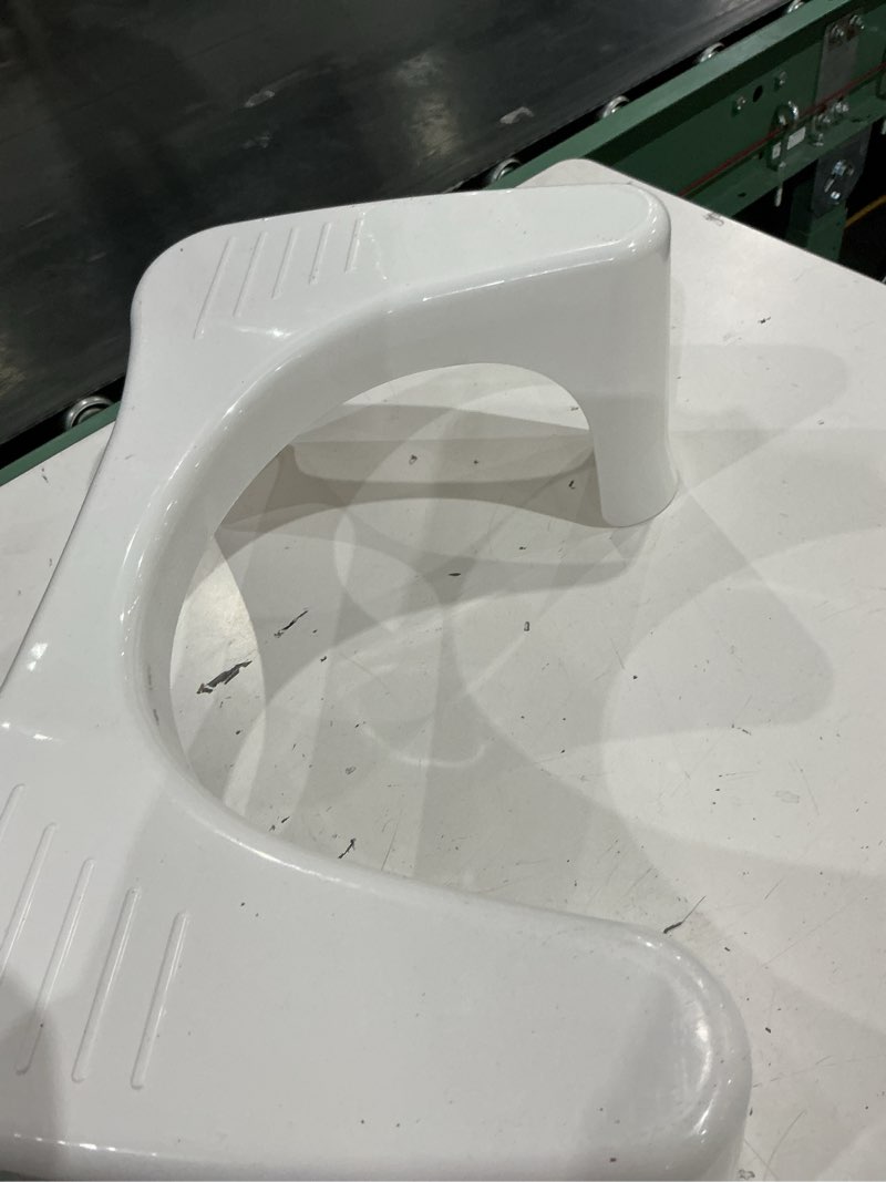 Condition photo showing Good Condition for squatty potty simple curve bathroom toilet stool 7" white