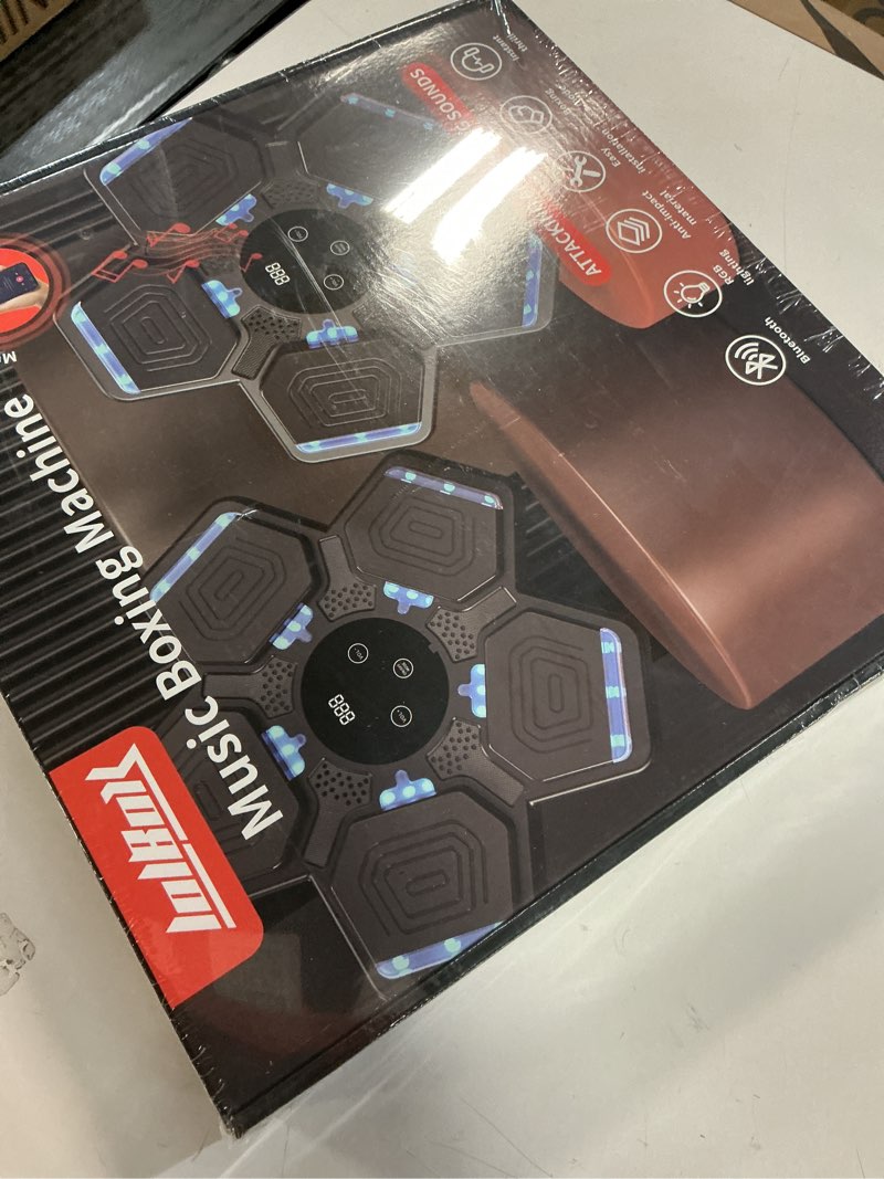 Condition photo showing New/Like New for 2025 Music Boxing Machine for Adults and Kids, Smart Bluetooth Boxing Training Equipment with Gloves Wall Mounted, Workout Punching Machine for Home,Office and Gym Jet Black