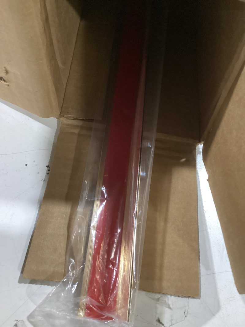 Condition photo showing Good Condition for NeatiEase Aluminum Corner Guards, Peel and Stick Metal Corner Protector Molding Trim for Wall Door Frame Cabinet Protection, Gold, 4ft x 1.2in (2pcs) 1.2"x1.2"x48" Gold