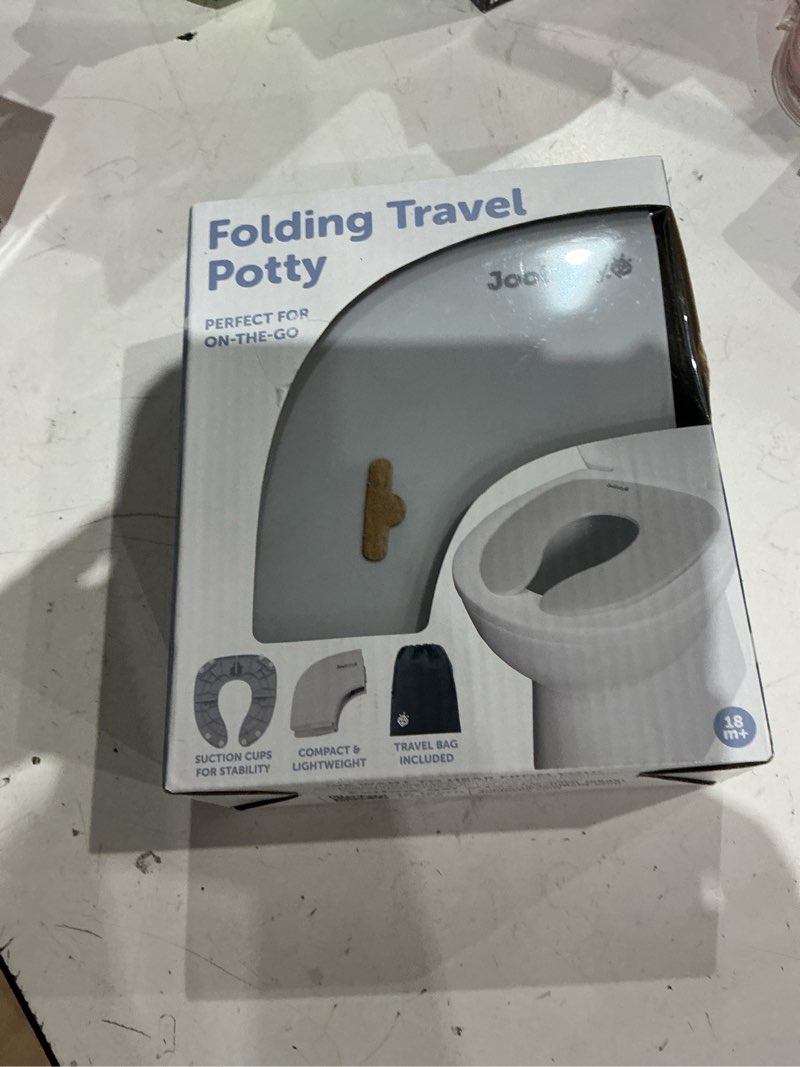 Condition photo showing Good Condition for jool baby folding travel potty training seat for toddlers, fits round & oval toilets, non-slip suction cups, includes free travel bag (gray)