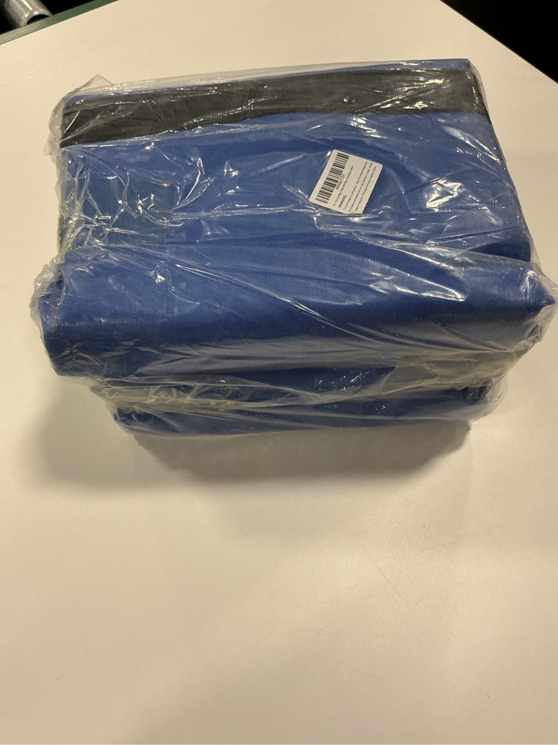 Condition photo showing New/Like New for 6 Pack Extra Large Moving Bags 90L with Clear Window, Heavy Duty Storage Totes with Zippers & Handles, College Packing Bags for Clothes, Boxes, Camping & Moving Supplies, Blue Bag with Window Blue 6