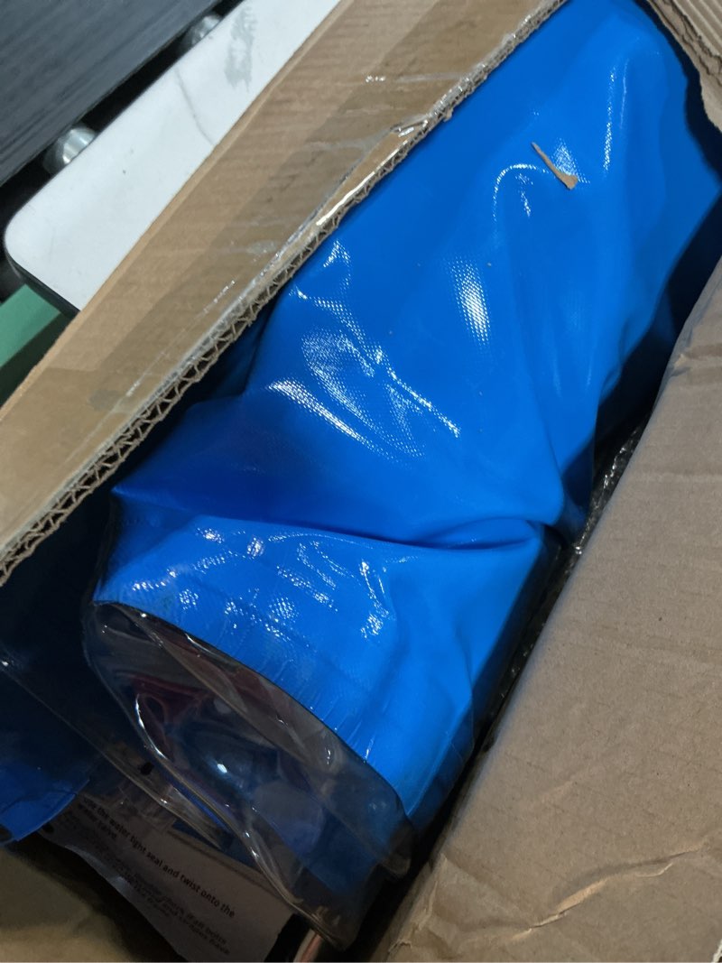 Condition photo showing Good Condition for pvc koi aquarium tank, temporary fish tank with clear viewing panel, koi/goldfish pond with 304ss frame & drain valve(47.3" l*31.5" w*23.6" h, about 135gal water capacity) 47 inch