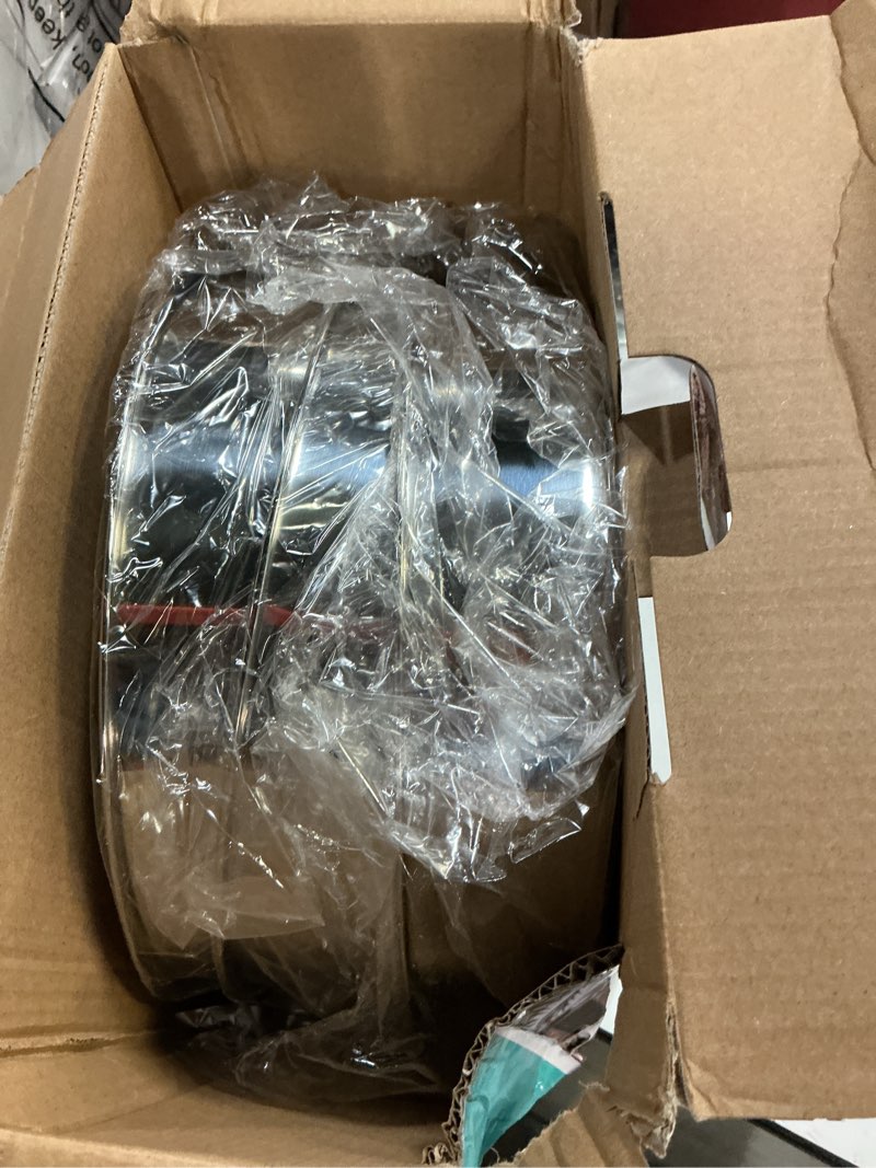 Condition photo showing New/Like New for P&P CHEF 6 Inch Round Cake Pan Set of 3, Stainless Steel Round Baking Layer Pans Bakeware for Layer Birthday Cake, Fit Oven/Pots/Pressure Cooker, Leakproof & Dishwasher Safe, Silver