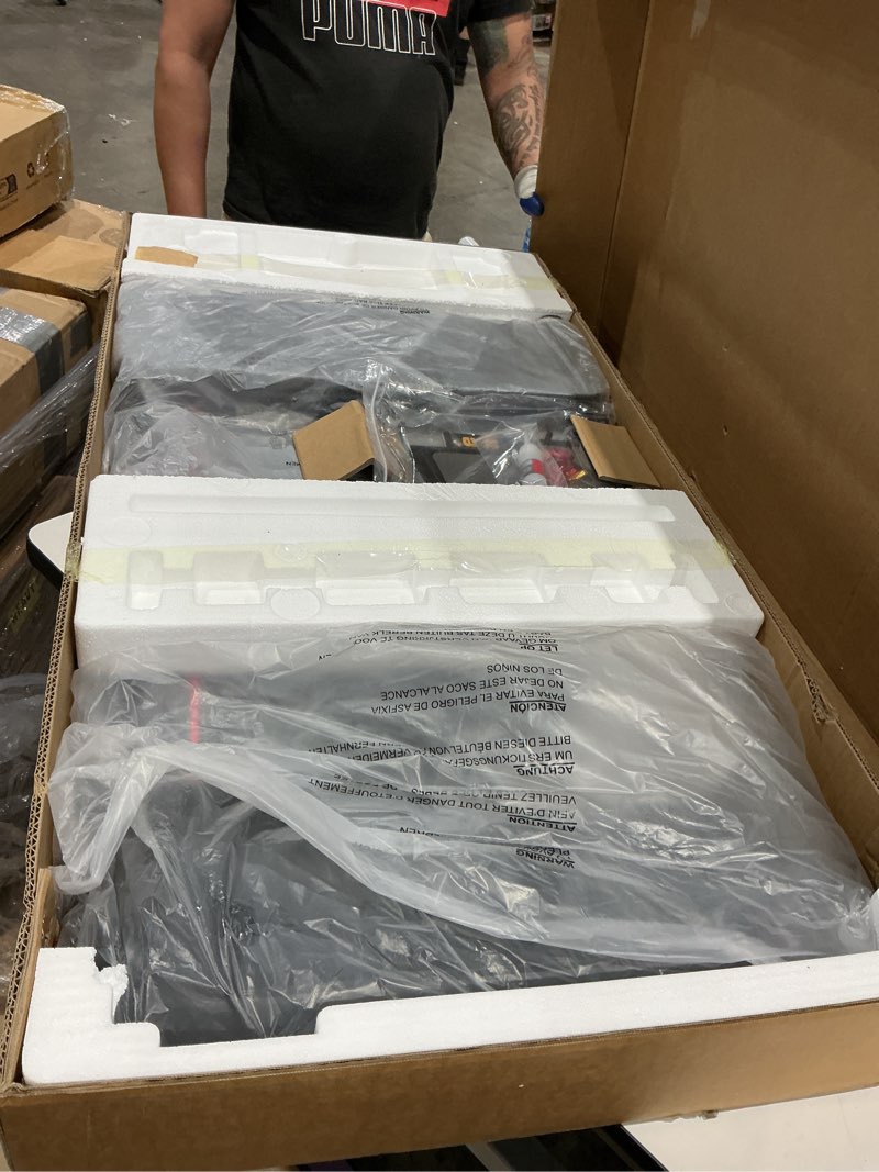 Condition photo showing New/Like New for treadmill with incline 3-in-1 portable treadmills for home small, incline walking pad treadmill with handle bar, walking pad foldable with 3.0hp quiet brushless, led dispay, 300lbs capacity black