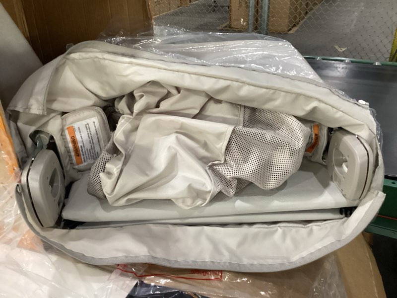 Condition photo showing Good Condition for Chicco Alfa Lite Lightweight Travel Playard, Portable Playpen for Babies and Toddlers, Snap-Open/Compact Fold Design, 13 lbs., Baby Travel Essential | Dove/Beige