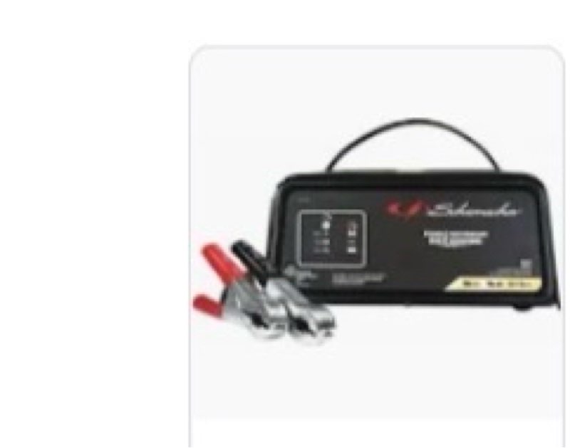 DESC: 8AMP 6/12 VOLT CAR BATTER MODEL Schumacher Electric Battery Charger: Boosting/Charging/Maintaining, Auto, For