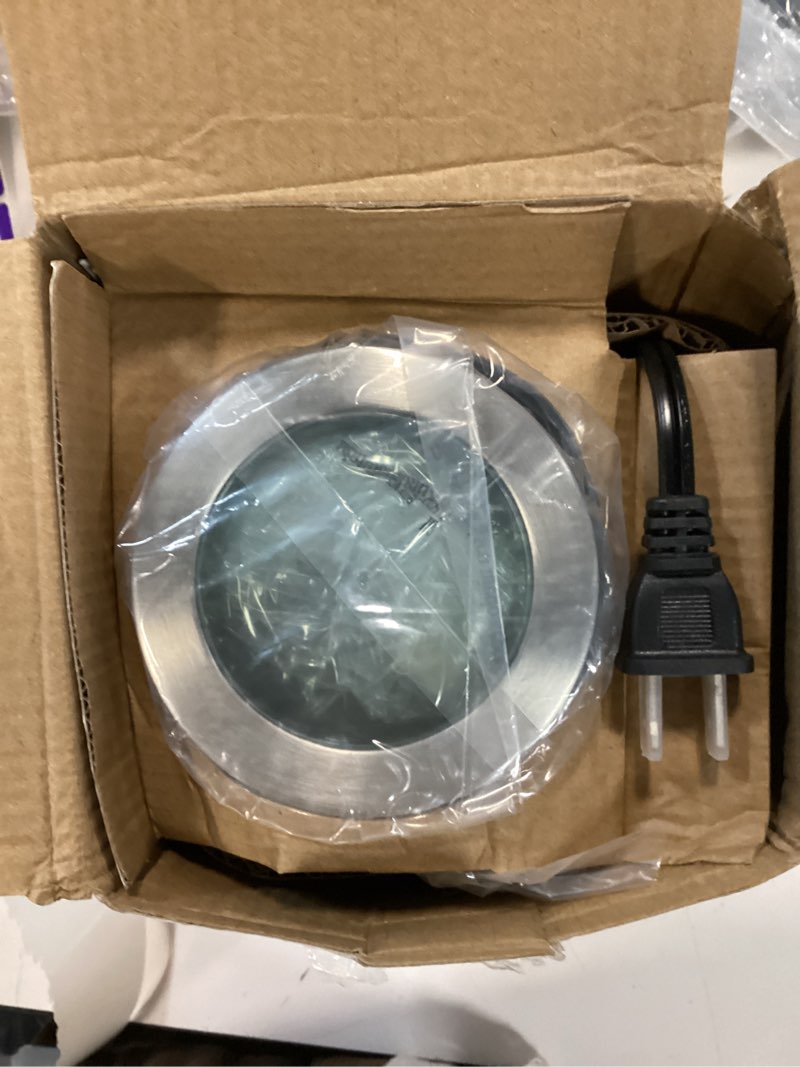 Condition photo showing New/Like New for secura electric coffee grinder and spice grinder with stainless steel blades, 1 removable bowl, stainless stainless 1 removable bowl