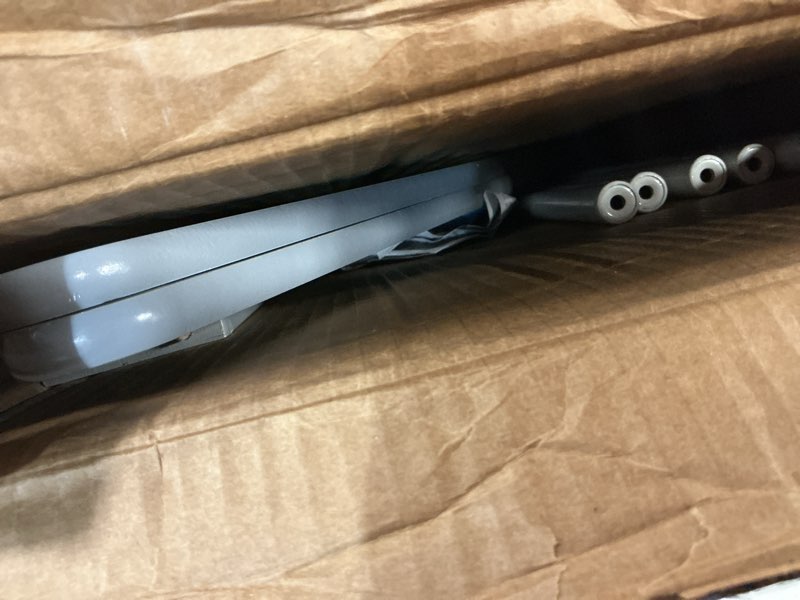 Condition photo showing As Is for Delta Children Sling Book Rack Bookshelf for Kids - Easy-to-Reach Storage for Books, Magazines or Coloring Books - Ideal for Playrooms & Homeschooling, Grey/Blue Grey/Blue Sling Book Rack