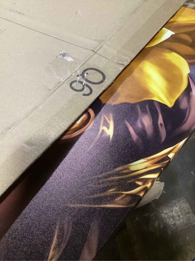 Condition photo showing Good Condition for daktenn canvas wall art african american women wall decor black woman yellow hair beauty abstract painting canvas prints living room bedroom bathroom home decoration african wall art, 24x32 inches 32"l x 24"w golden veil