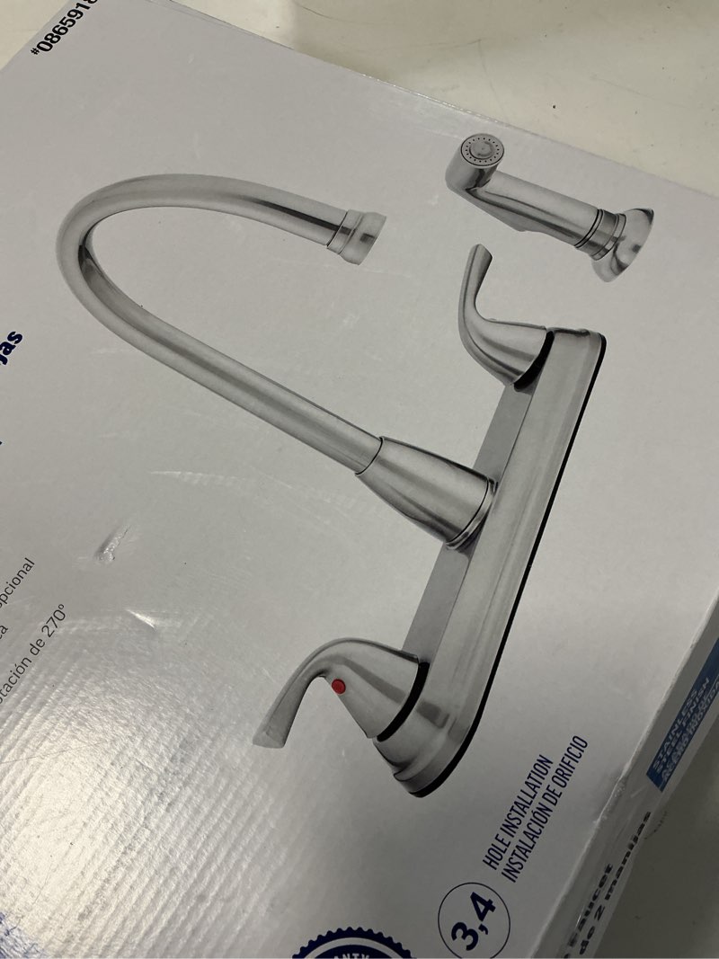 project source ?everfield stainless steel 2-handle high-arc kitchen faucet