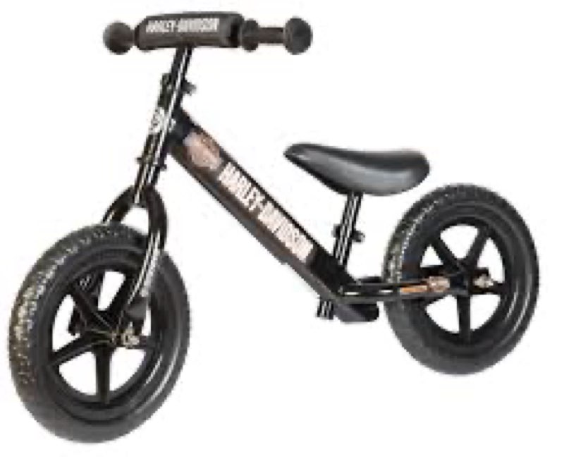 Strider 12” Sport Bike - No Pedal Balance Bicycle for Kids 1 to 4 Years - Includes Safety Pad, Padded Seat, Mini Grips & Flat-Free Tires - Tool-Free Assembly & Adjustments black