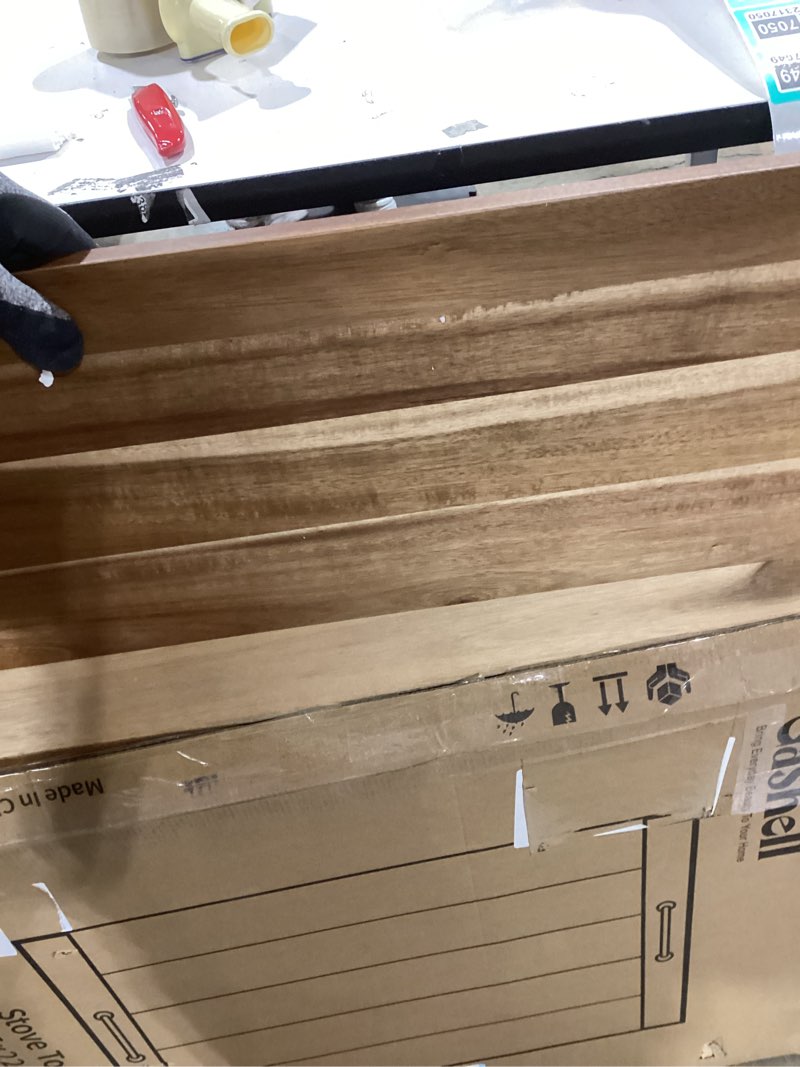 Condition photo showing Good Condition for Noodle Board Stove Cover with Handles for Electric, Gas Stove Top (Acacia Wood) Natutal Acacia
